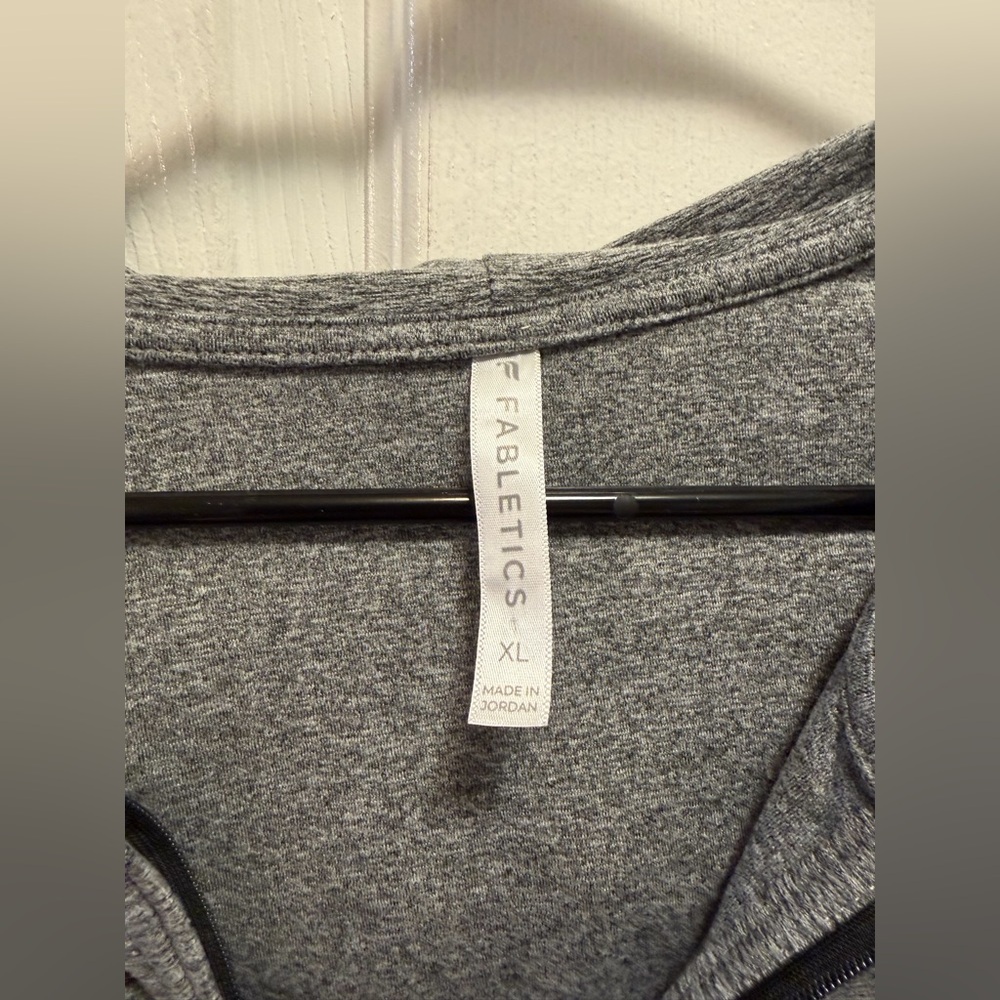 Fabletics Gray Zip-Up Hoodie - Picture 3 of 3